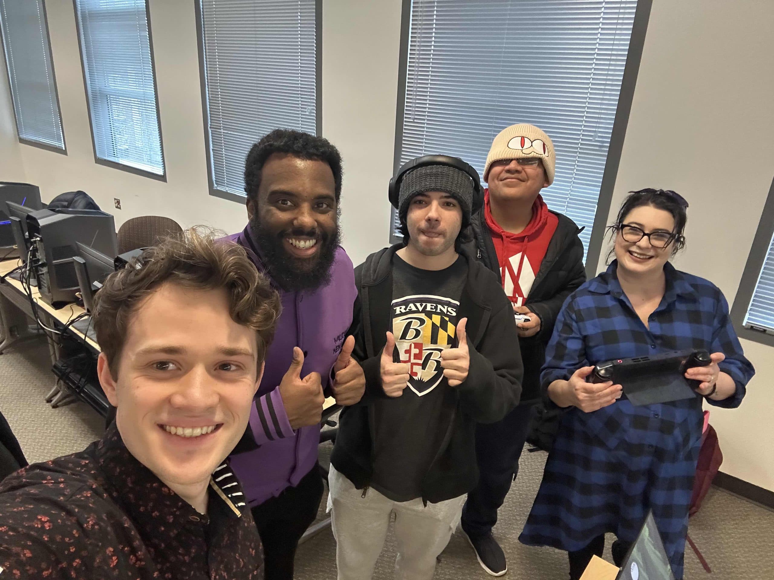 Cranky game jam demo day on Lenovo Legion Go