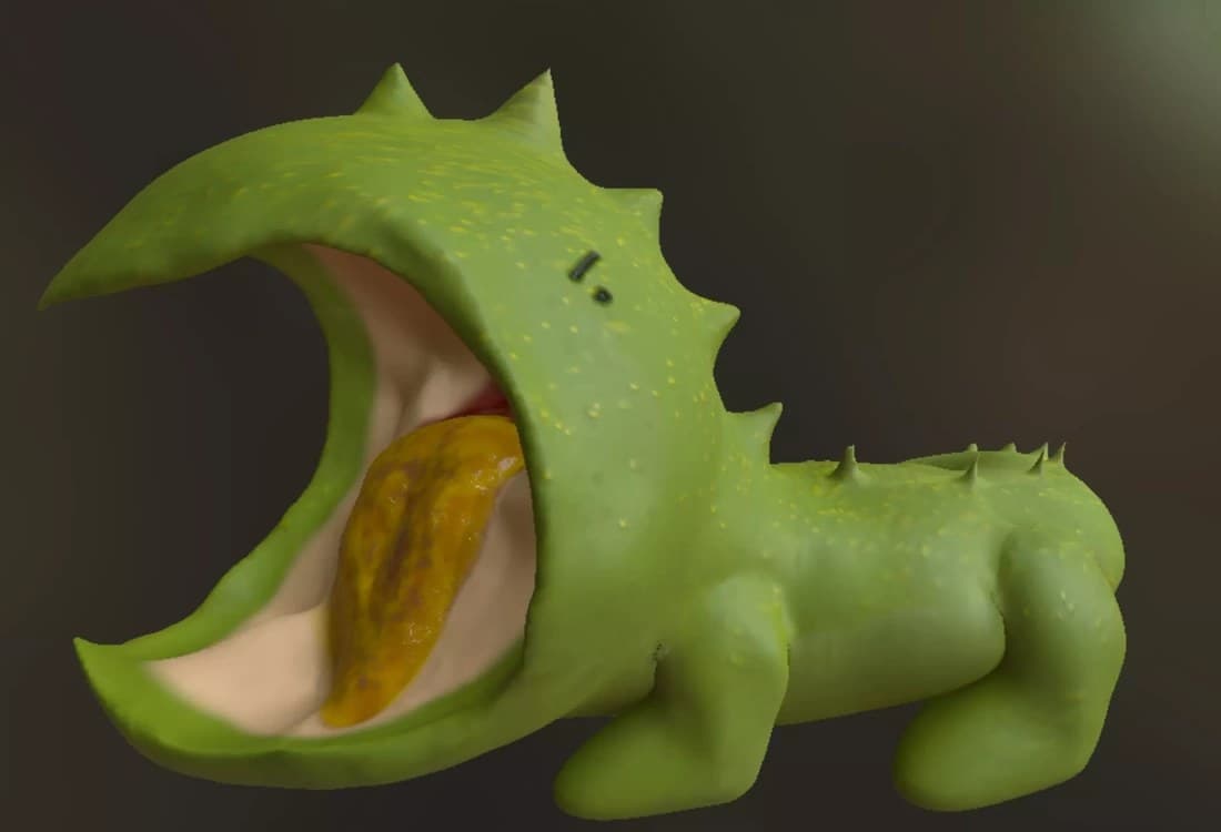 Creature sculpt — dragon head