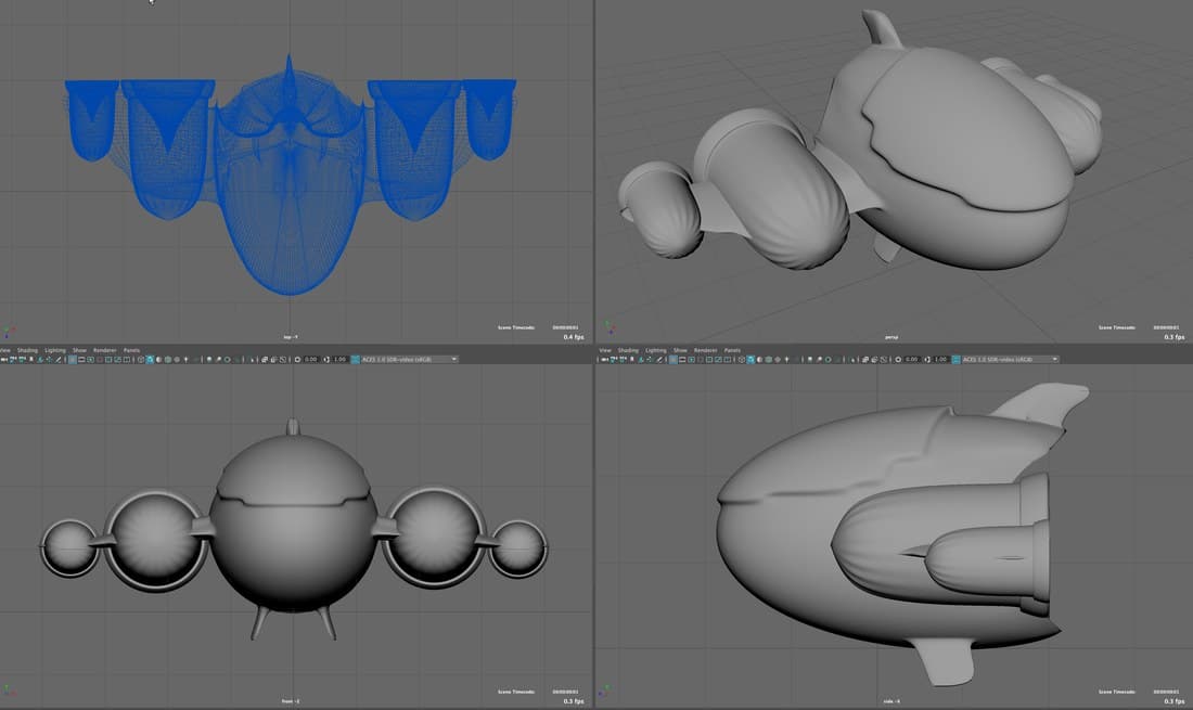 Sculpt study — primitive forms