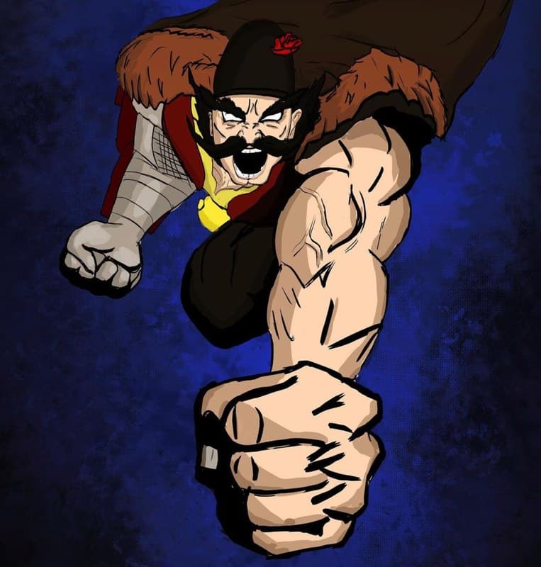 Hero cover — foreshortened punch