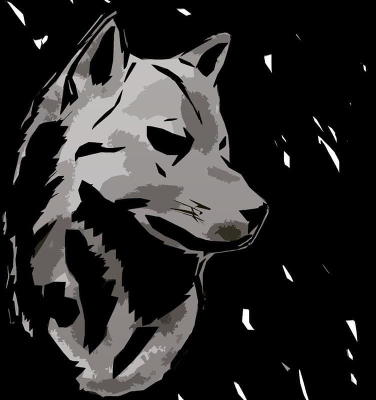 Wolf — graphic portrait