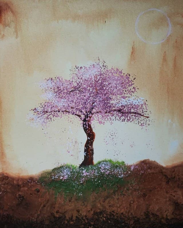Blossom tree — colour study