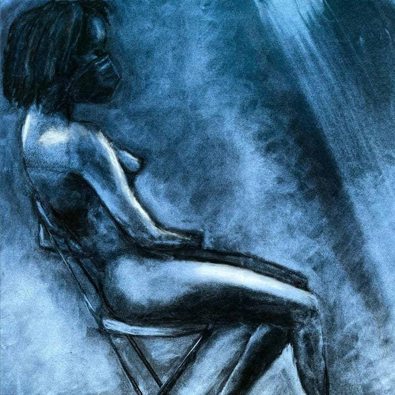 Figure — blue tones