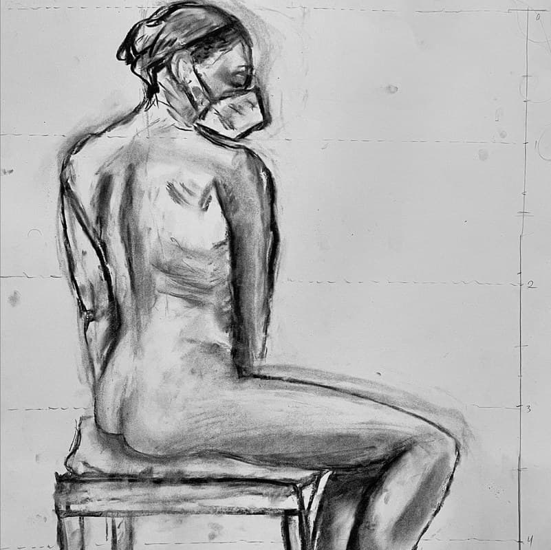 Seated figure — tonal study