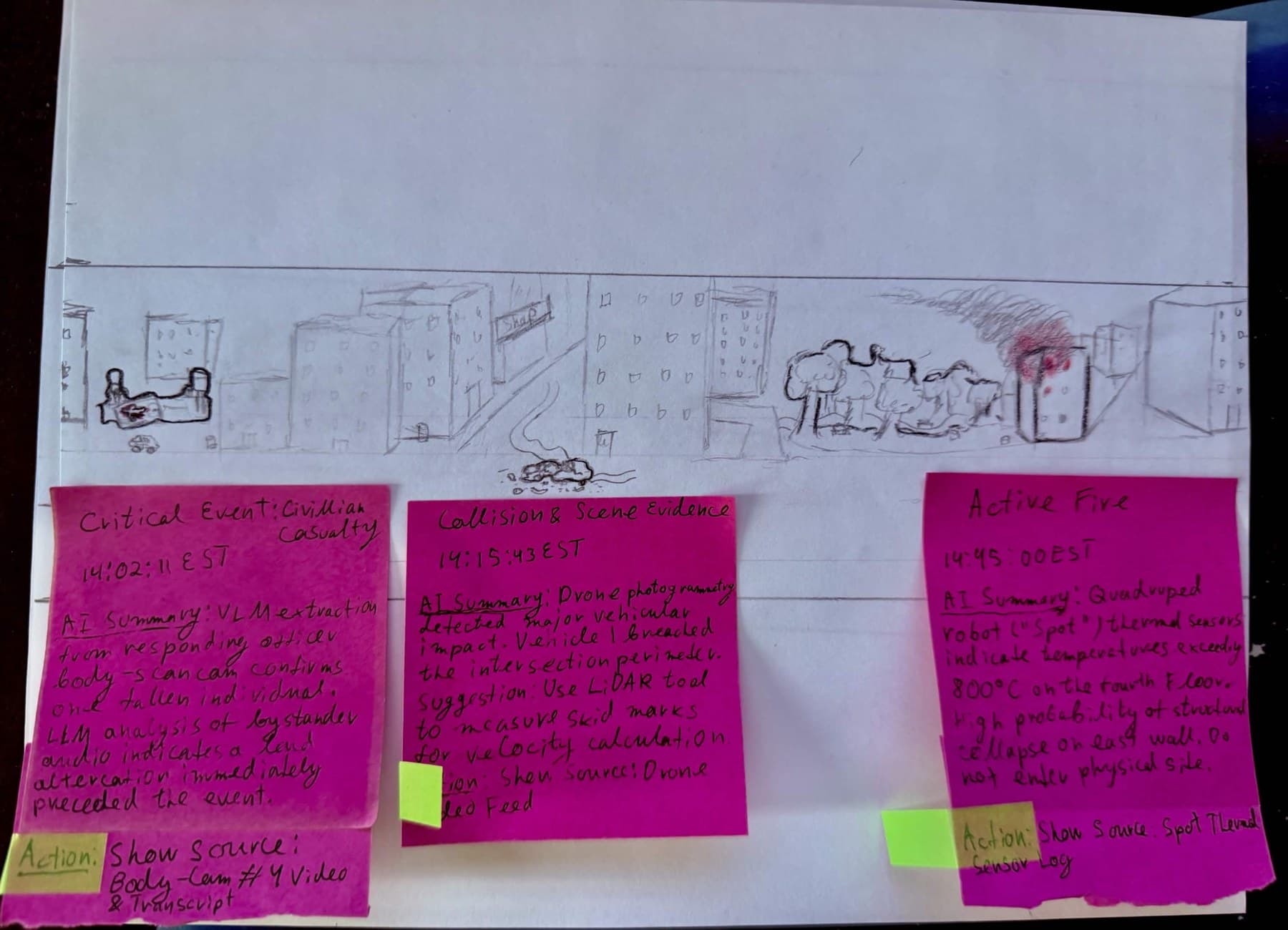 Scene states — annotated incidents