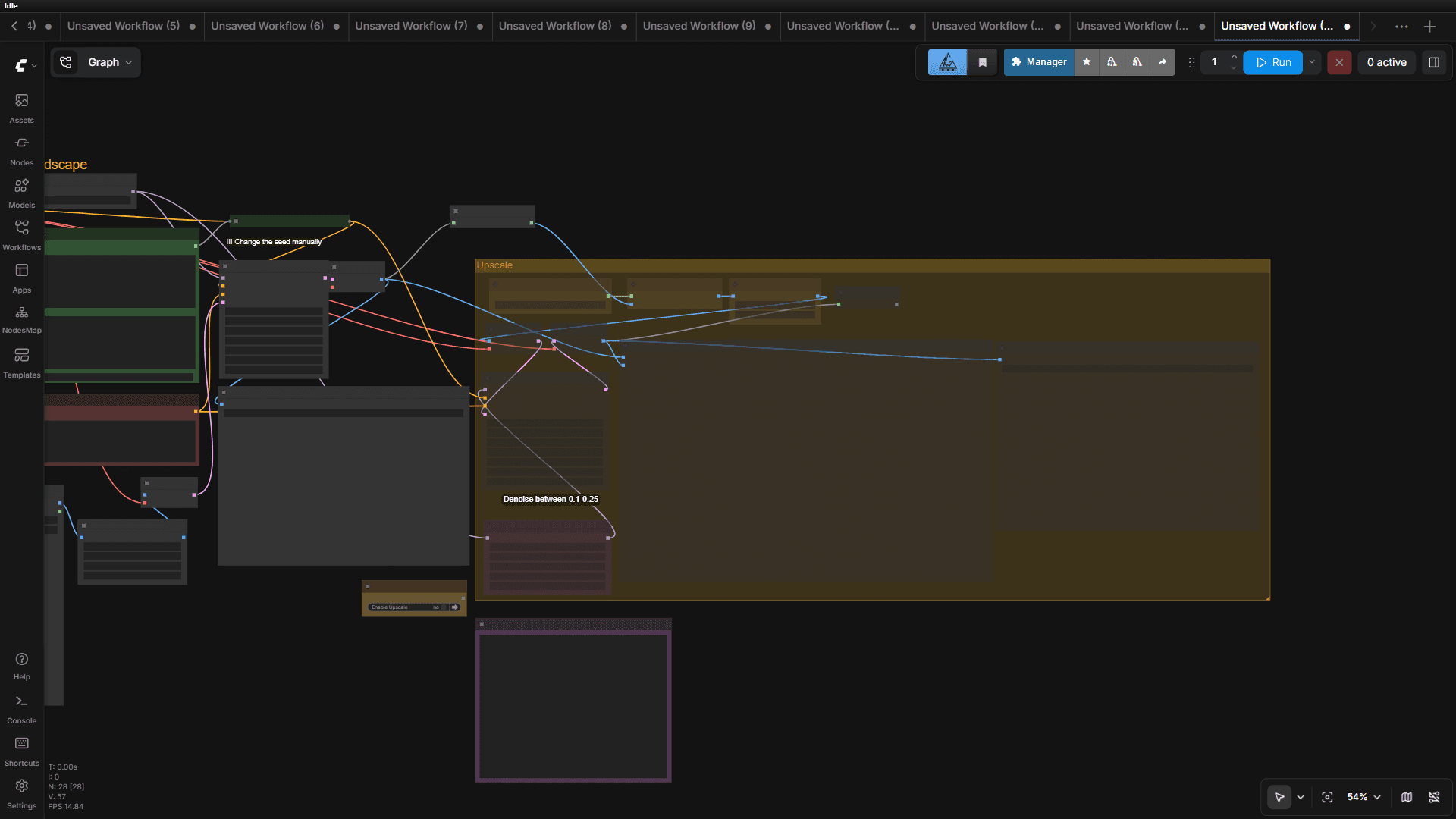 ComfyUI Ronin identity workflow screenshot