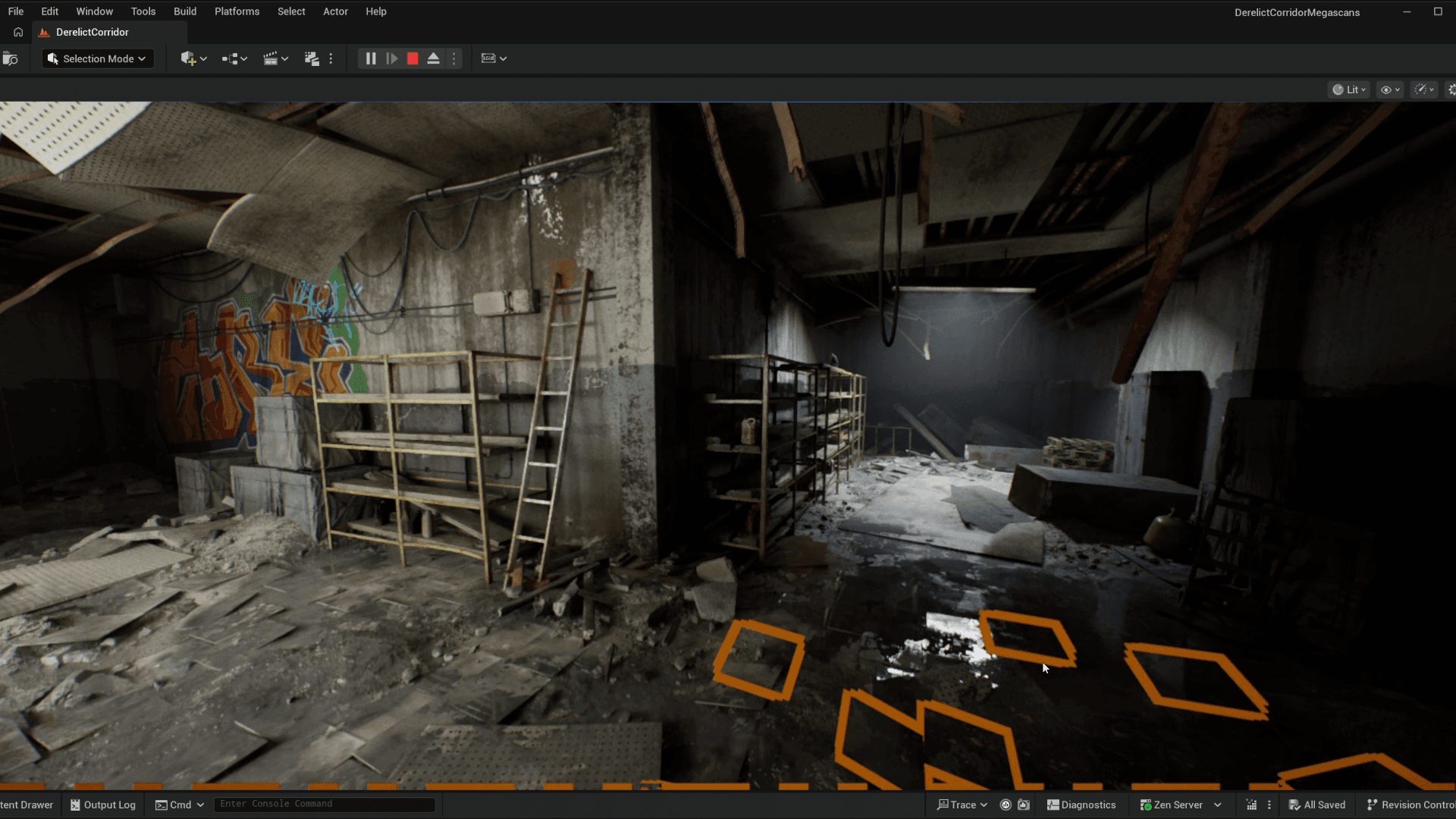Unreal MUMOSA proof of concept showing selected spatial evidence