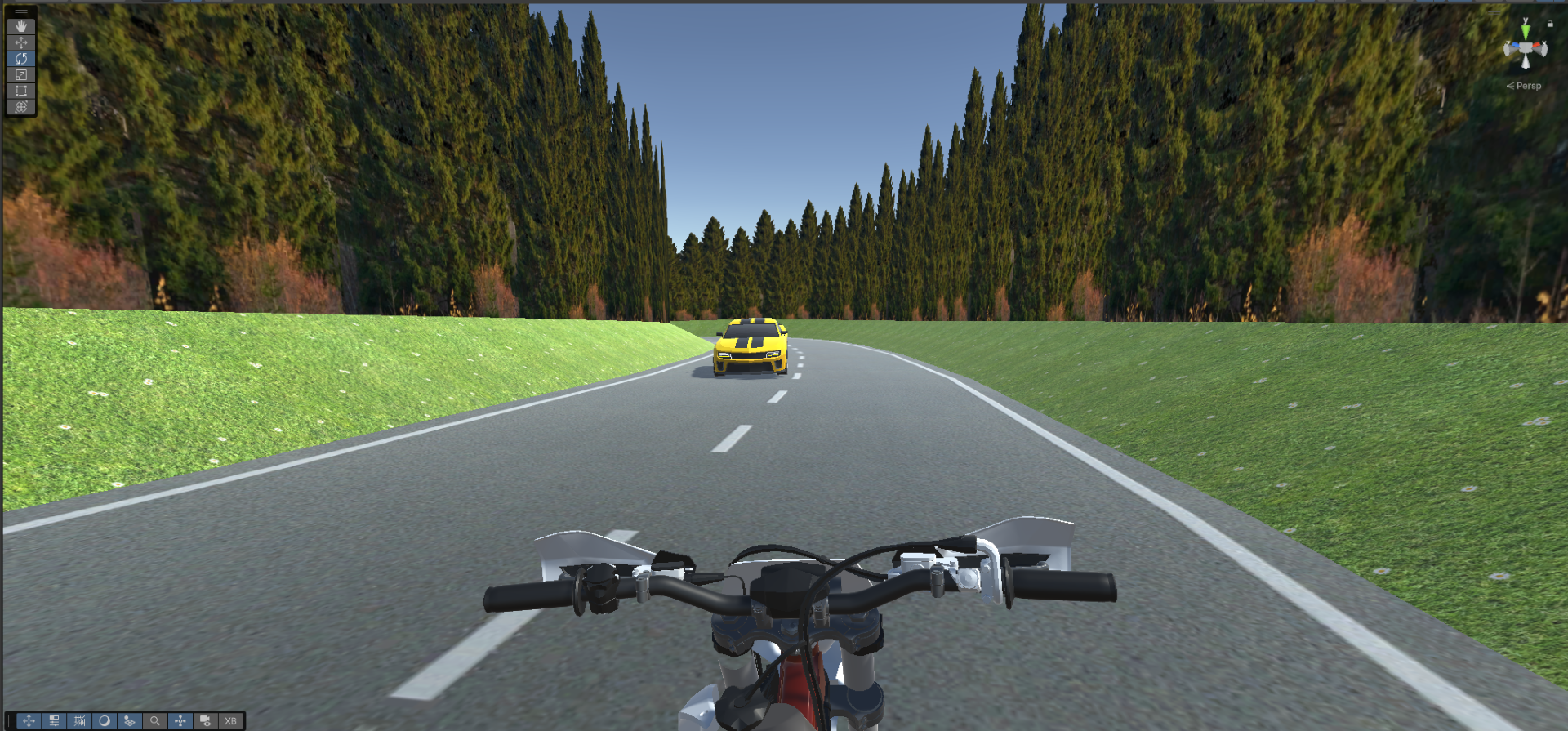 B-360 dirt bike safety simulator prototype