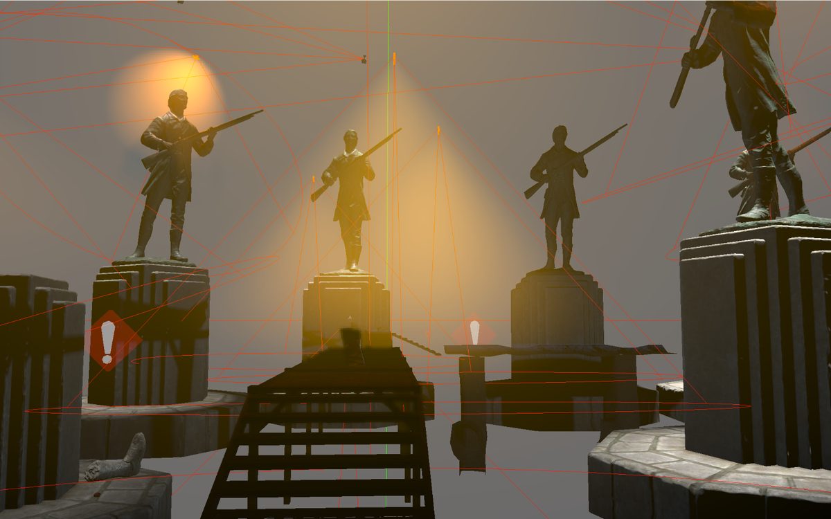Hall of Idols puzzle chamber in the Fallout 4 level
