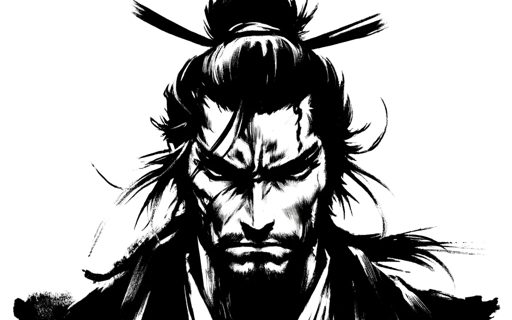Samurai character art from Shogun: Flowers Fall in Blood