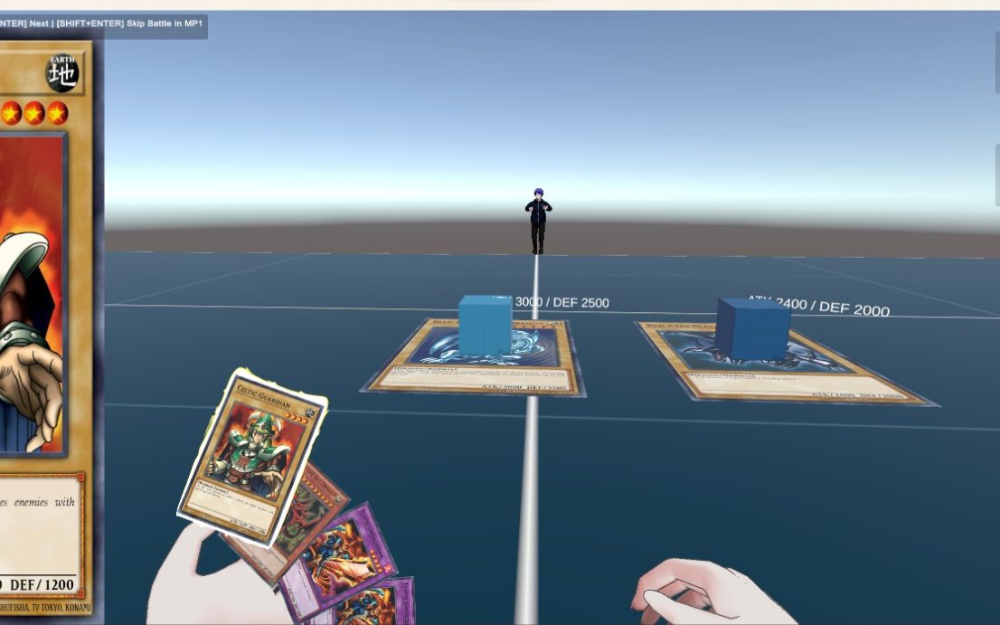 First-person duel view from Shonen Showdown
